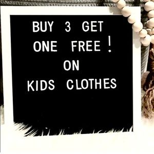 Bundle 4 kids items & 1 is free!